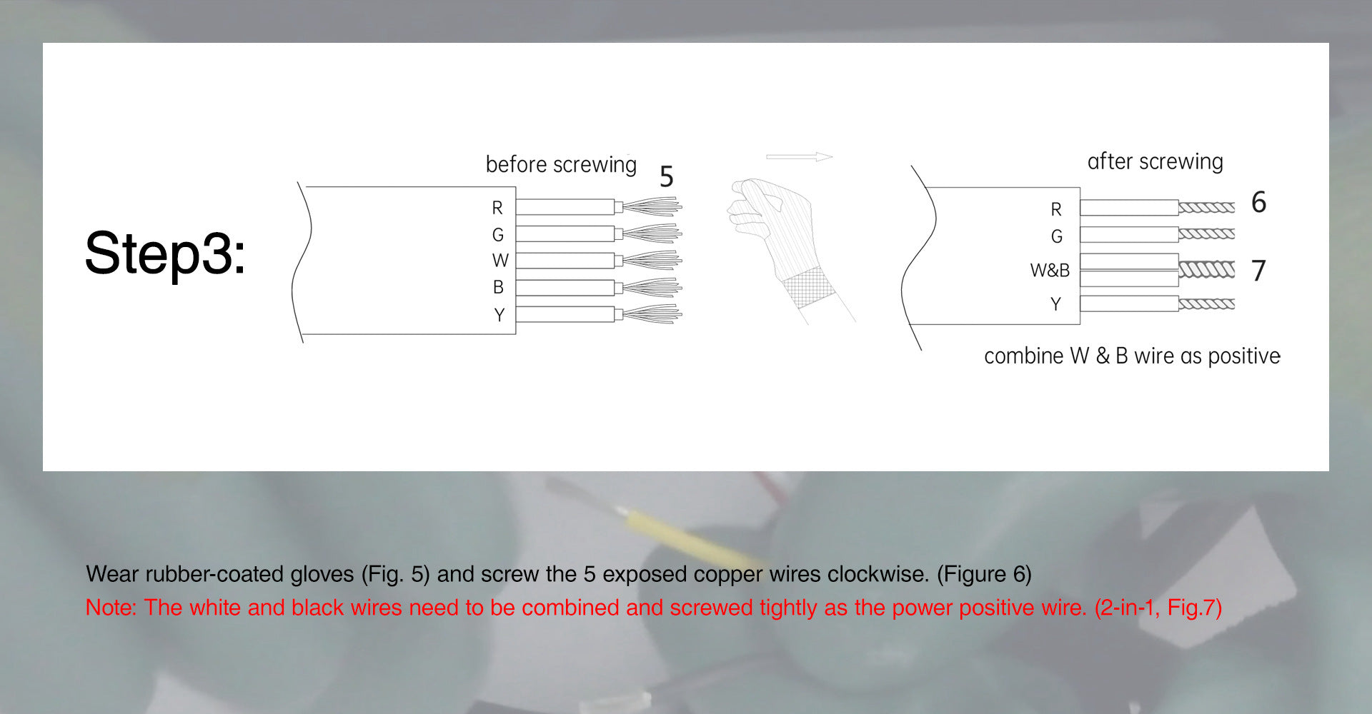 Step3 for Splicing Wire