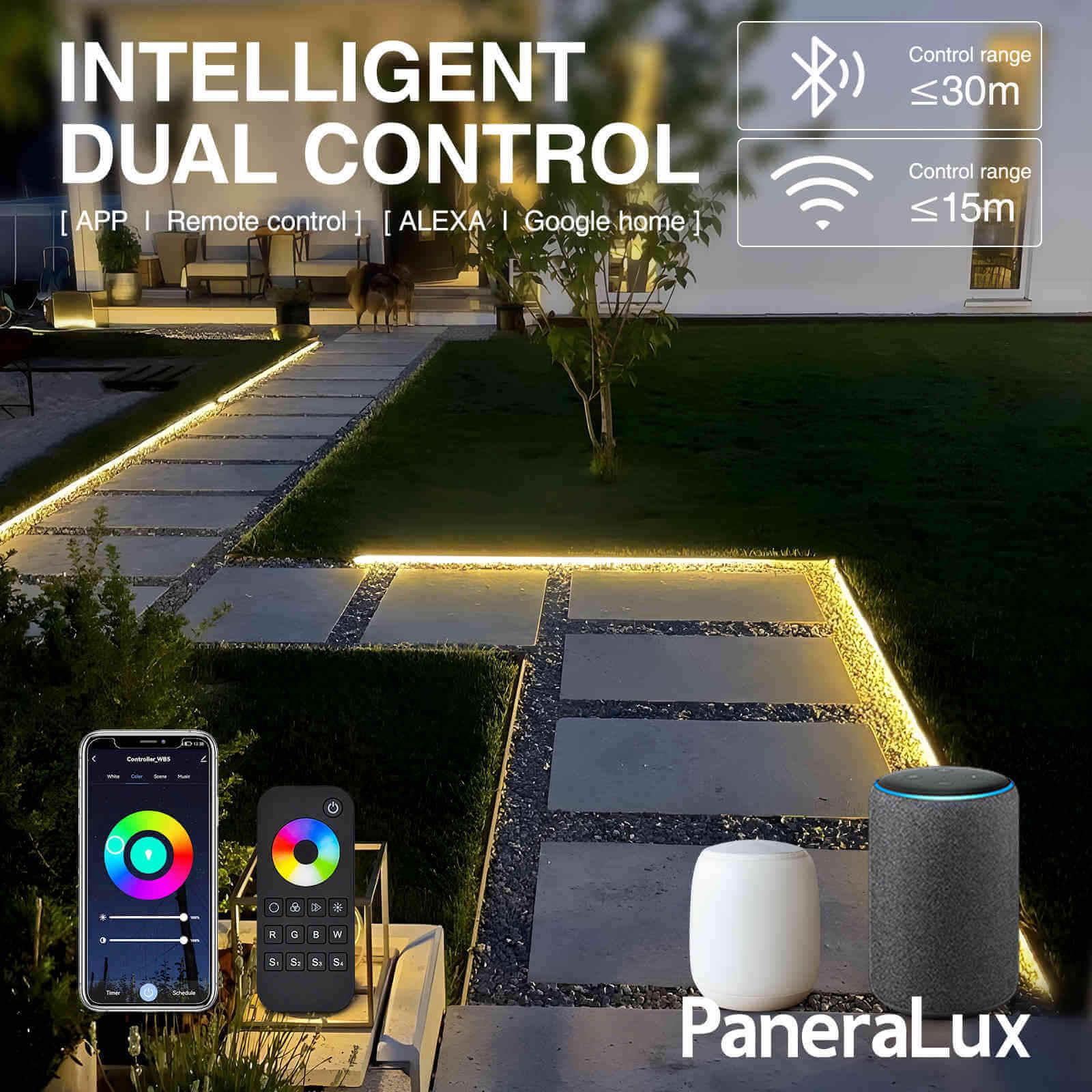App & Remote Control for PaneraLux Outdoor Edge Light Strips