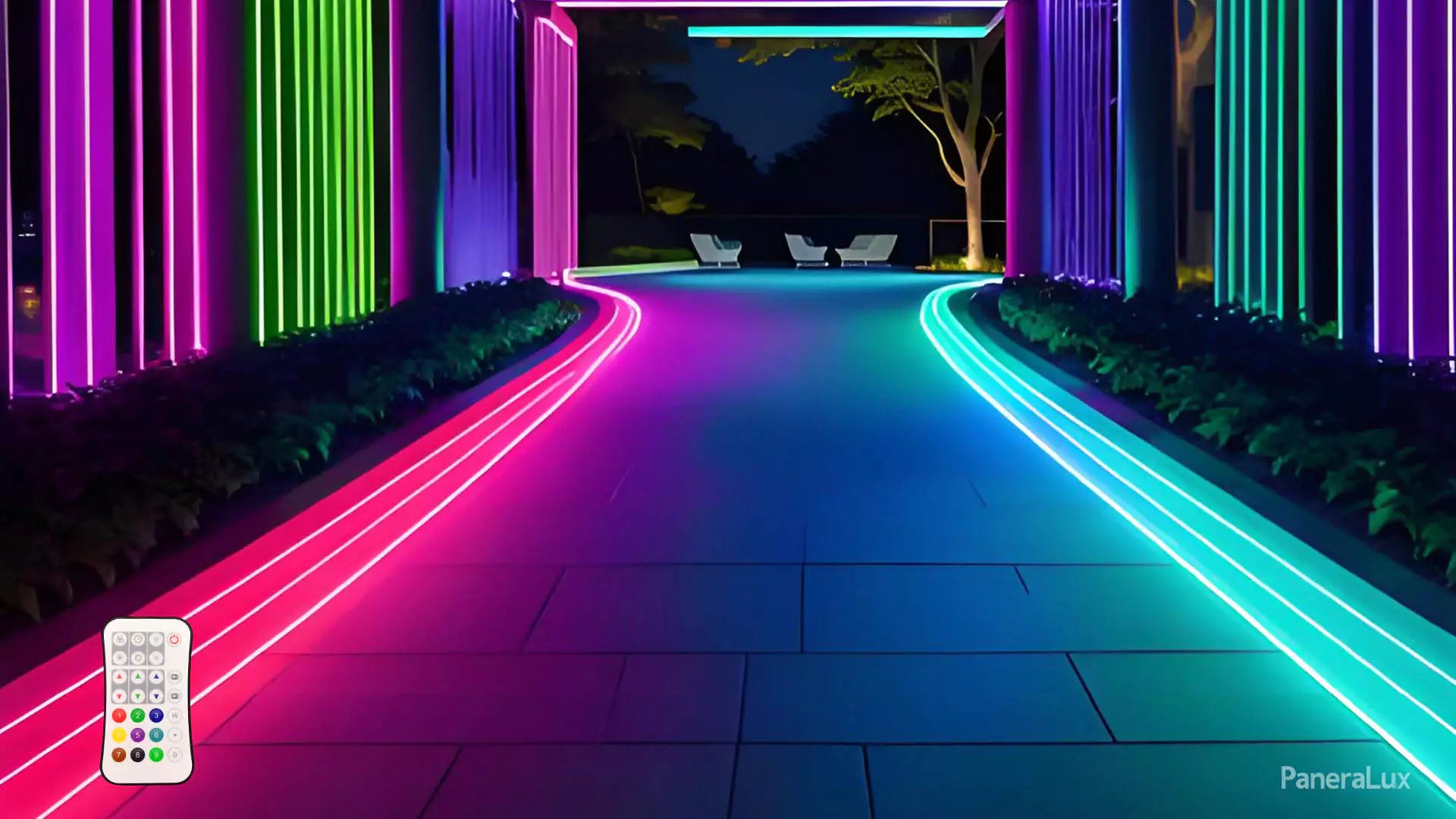 Smart Control for Multicolor Pathway Lights